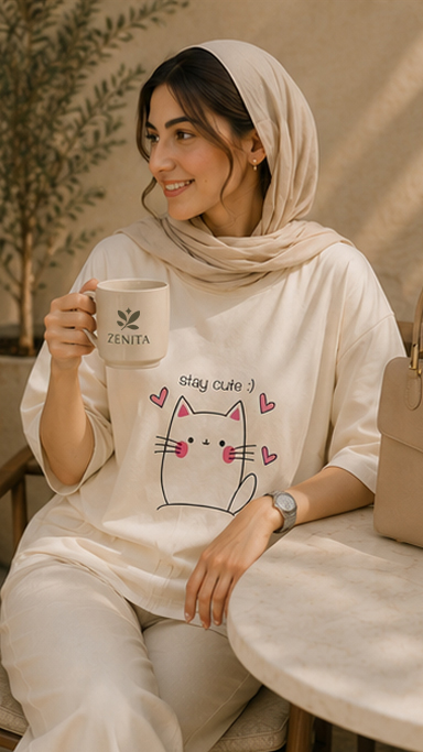 تیشرت گربه هاووایی