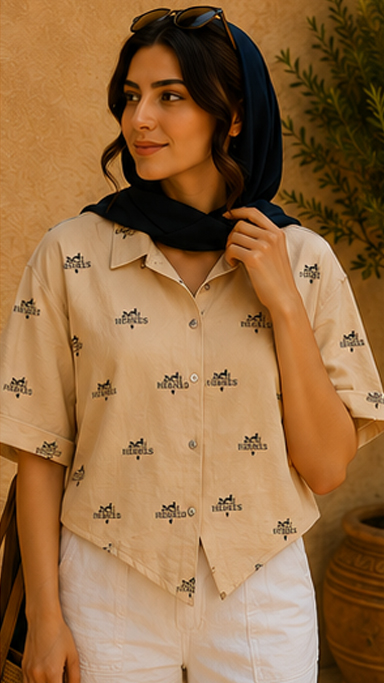 شومیز HERMES شاین دار