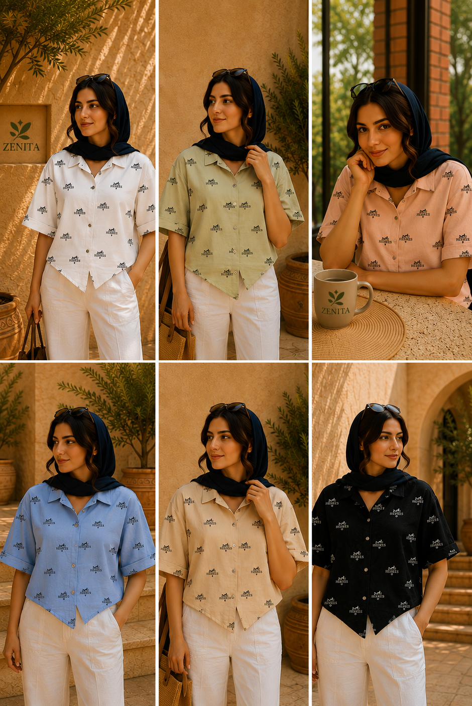 شومیز HERMES شاین دار - 7