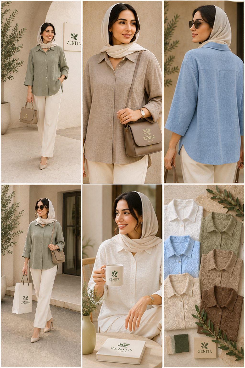 شومیز ینزی استین سه ربع - 7