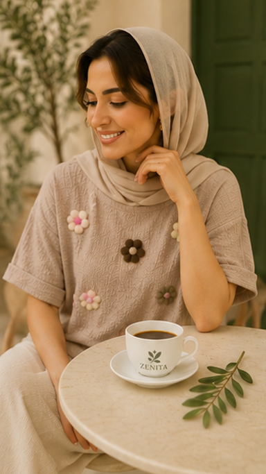 تیشرت ینزی گل برجسته