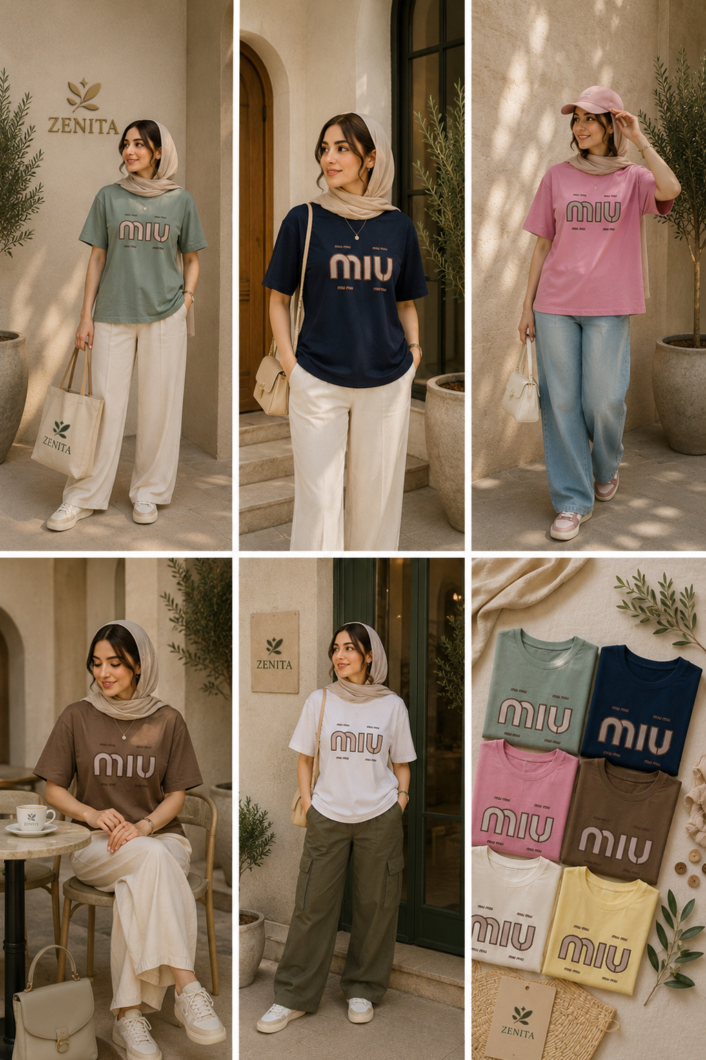 تیشرت باکسی چاپی miu - 7